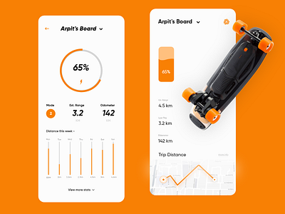 Boosted Board App Concept - Freebie