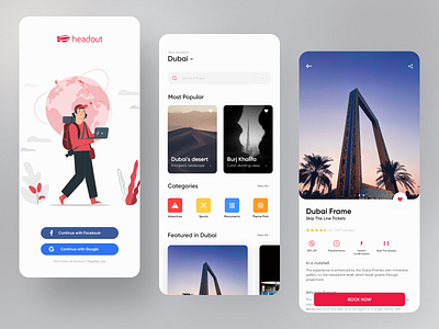 Headout App Redesign - Travel App