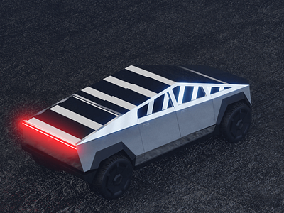 Tesla Cybertruck 3D Model | Blender 3D by Arpit Agrawal on Dribbble