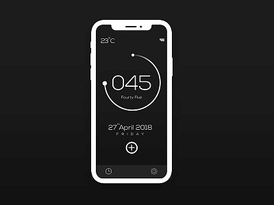 Clock App UI Design