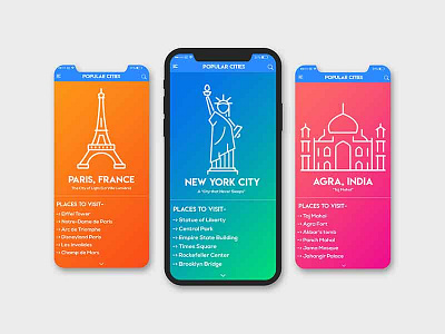 Travel App UI Design