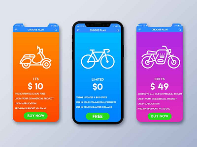 Choose Plan App Screen UI Design by Arpit Agrawal on Dribbble