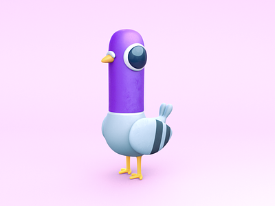 Pigeon Boi 3d animation bird c4d character cinema 4d mograph pigeon