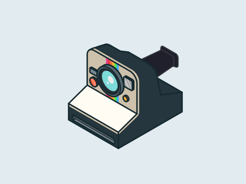 Say Cheese! c4d cinema 4d icon mograph polaroid sketch and toon