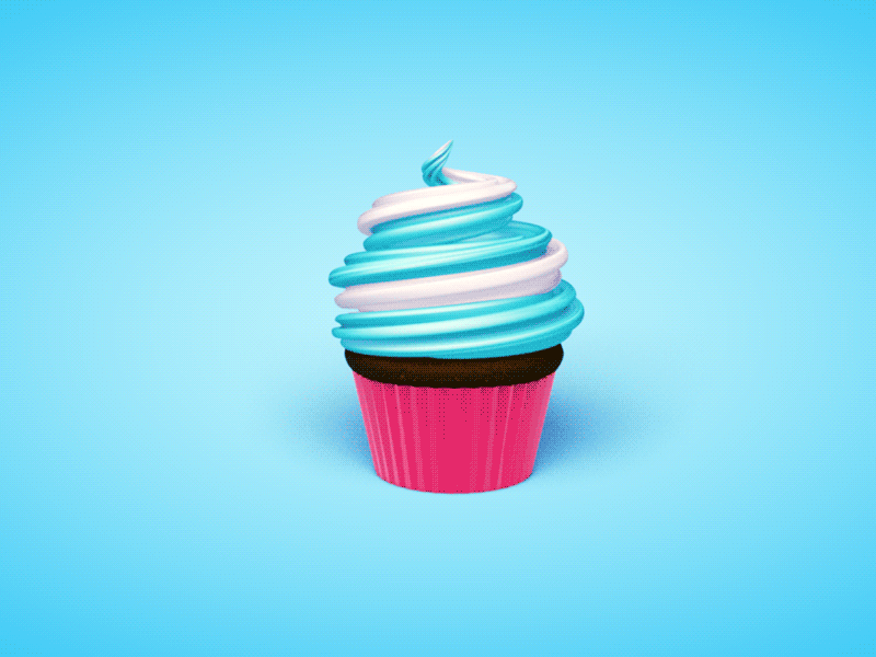 Time to Make the Cupcakes! 3d c4d cake cinema 4d cupcake eyedesyn frosting