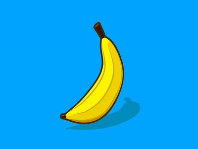 Stop! 'Nanner Time! banana c4d cinema 4d eyedesyn flat design motion graphics sketch and toon