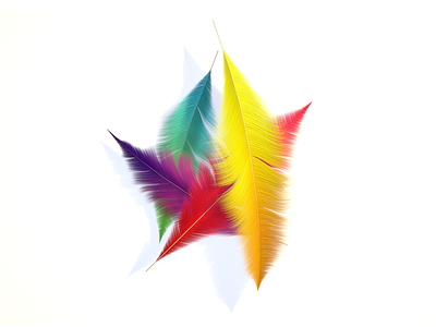 Fun with Feathers c4d cinema 4d colorful feather feathers motion graphics