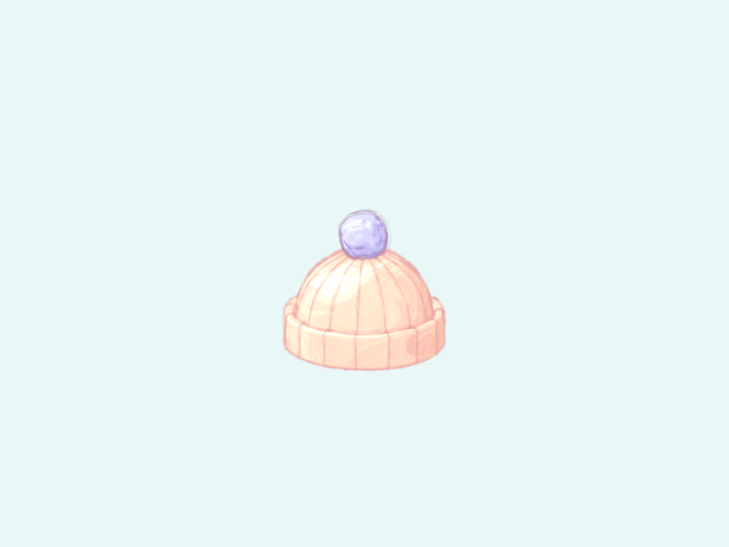 Winter Hat c4d cinema 4d eyedesyn gif hat mograph sketch sketch and toon stylized winter