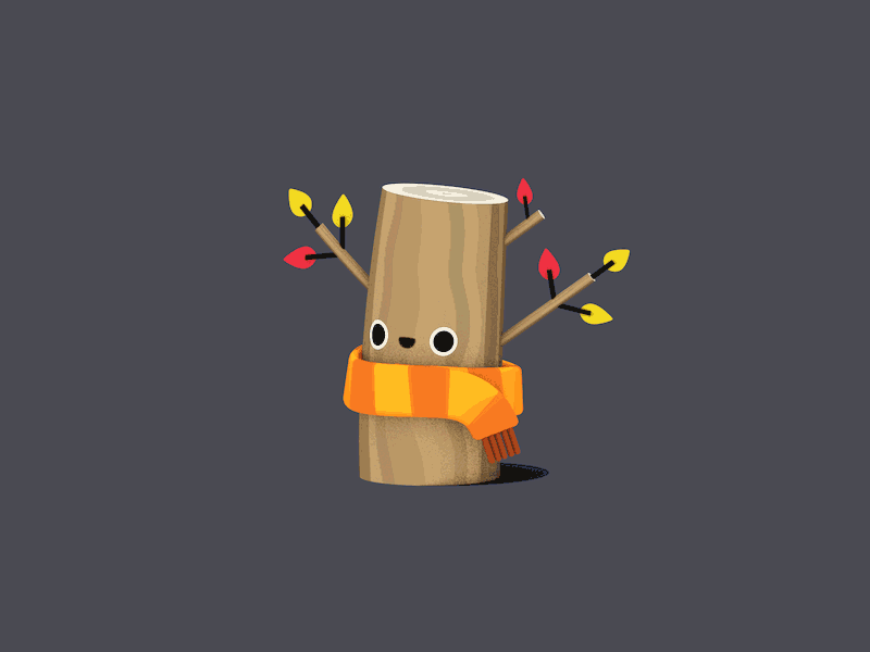 Say Hello To Fall 2d 3d animation autumn c4d cinema 4d fall gif leaves mograph sketchandtoon tree