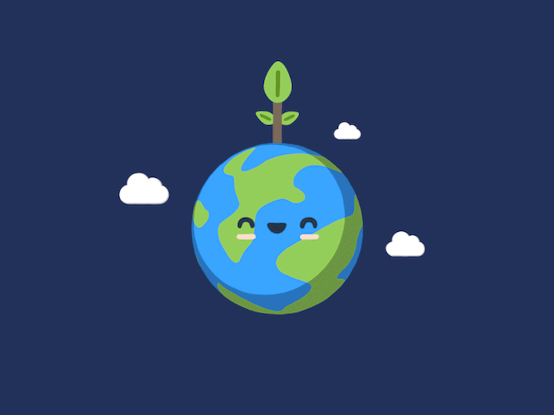 Earth Day earth earth day environment eyedesyn gif globe mograph mother earth motion graphics recycle tree world