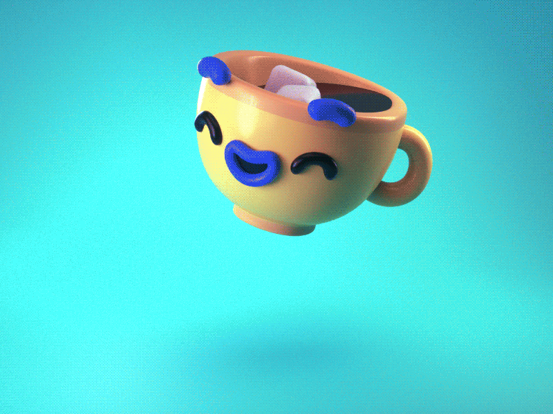 Tea Time animation character cinema 4d coffee coffee cup eyedesyn octane sugar tea tea cup
