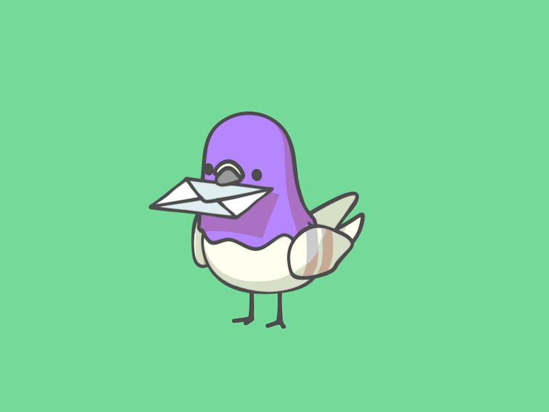 Carrier Pigeon 2d 3d animation bird c4d character character design cinema 4d data microsoft pigeon