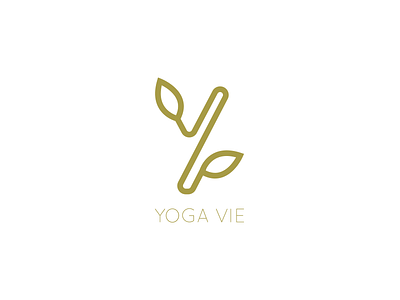 Yoga Vie branding lifestyle logo yoga