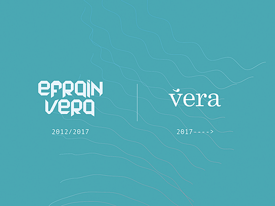Efrain Vera to Vera, redesign branding design logo redesign studio