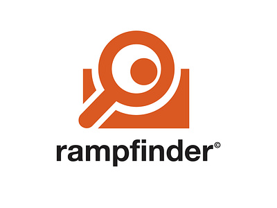 Rampfinder Logo Design app branding design flat logo type typography