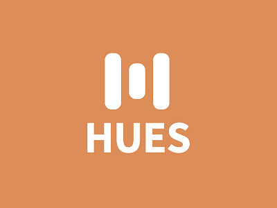 Hues Logo Design Color app branding color design flat icon logo minimal type vector