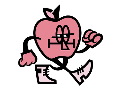 MOBILE FROOT 01 apple cartoon design graphic illustration logo vector