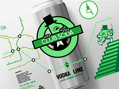 CLUB SODA 'UNDERGROUND' CANNED COCKTAIL CONCEPT