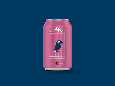 LITTLE BLUE CAN beer branding can cartoon characterdesign design graphic illustration logo typography vector