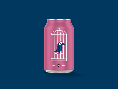 LITTLE BLUE CAN beer branding can cartoon characterdesign design graphic illustration logo typography vector