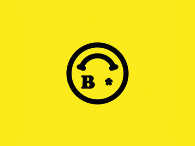 B*NICE club culture emoji logo party smile