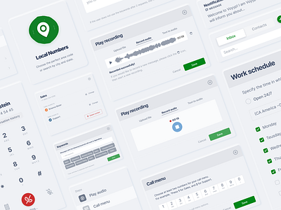Voyyp Inbox — UI Elements app app design application elements modal neumorphic popup product design ui user experience user interface ux web