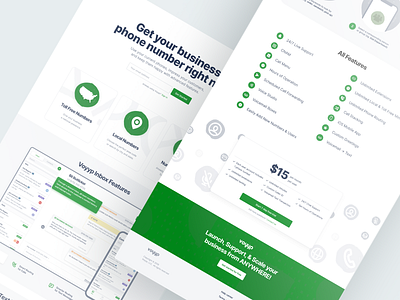 Voyyp Inbox — Landing page branding design illustration landing landing page logo product design ui user experience user interface ux web website