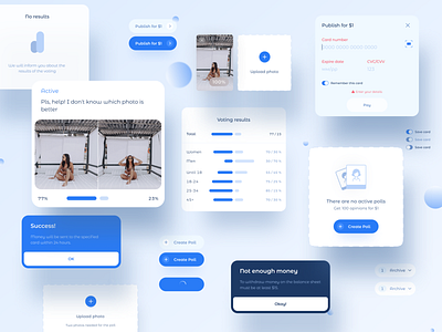 Voting Mobile App Concept app app design cards clean components design elements mobile app mobile application product design ui ui cards ui components ui elements user experience user interface ux uxui vote voting