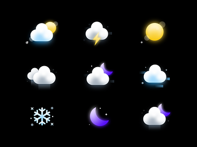 Weather icon practice design icon ui weather