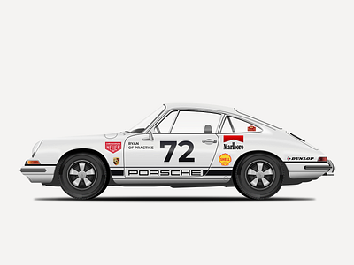Porsche 911 sketch design hmi illustration sketch ui