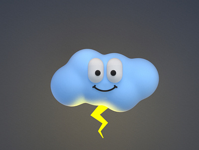 Cloud Guy 3d art 3d modeling animation cartoon cinema4d cute cute art cute illustration illustration octane octanerender