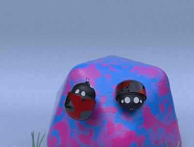 Lady Bugs 3d modeling animation cartoon cinema4d cute illustration motion design practice