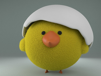 Kelly, the cute chick gal 3d modeling animation arnold arnold renderer arnoldrender cartoon cinema4d cute daily daily practice fur illustration motion design practice zbrush zbrush pixlogic