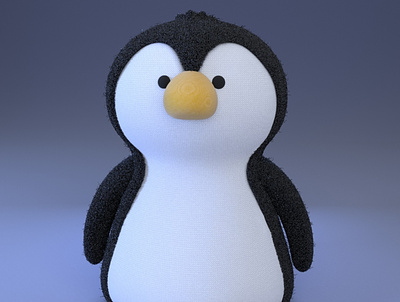 Pippi, the cute penguin gal 3d modeling animation cartoon cinema4d cute illustration motion design penguin practice zbrush zbrush pixlogic