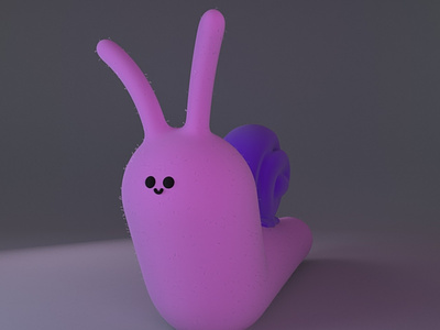 Beatrice, the cute snail gal 3d modeling animation cartoon cinema4d cute illustration motion design practice snail