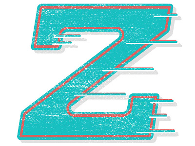 Z illustration illustrator letterchallenge lettering slab thick lines vector