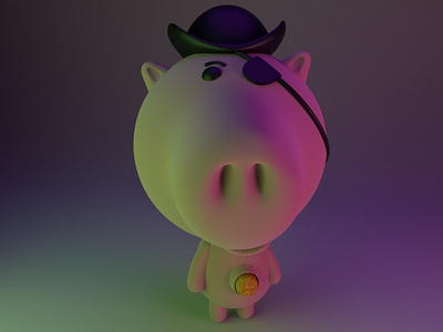 Evil Dr. Porkchop 3d 3d modeling animation cartoon cinema4d cute illustration motion design