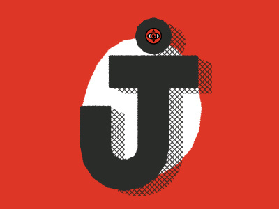 Type Fight - Round 2 eye illustrator incredibles j letter lettering red white