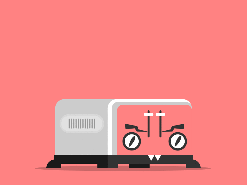 Angry Little Toaster after effects animation cartoon collaboration illustration illustrator motion design thick lines vector