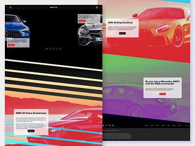 Mercedes-AMG Front page sketch web design