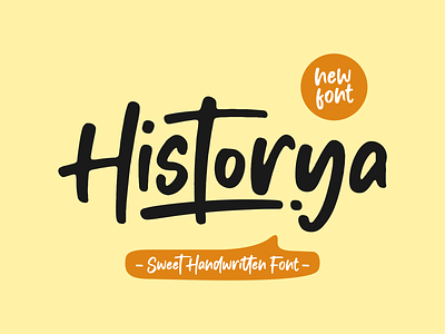 Historya alternate branding cute handwritten handwritten font lettering notes packaging script script font swash