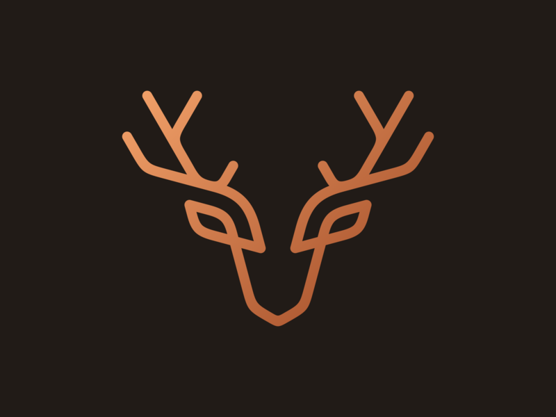Deer antlers logo. by Atha Ruah on Dribbble