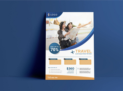 Travel Flyer vol. 3 branding flyer graphic design holiday template travel