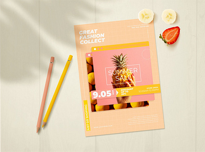 Summer Sale Flyer branding flyer graphic design sale summer template
