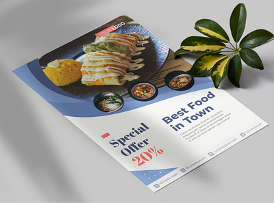 Restaurant Flyer Vol.3 branding flyer graphic design poster restaurant template