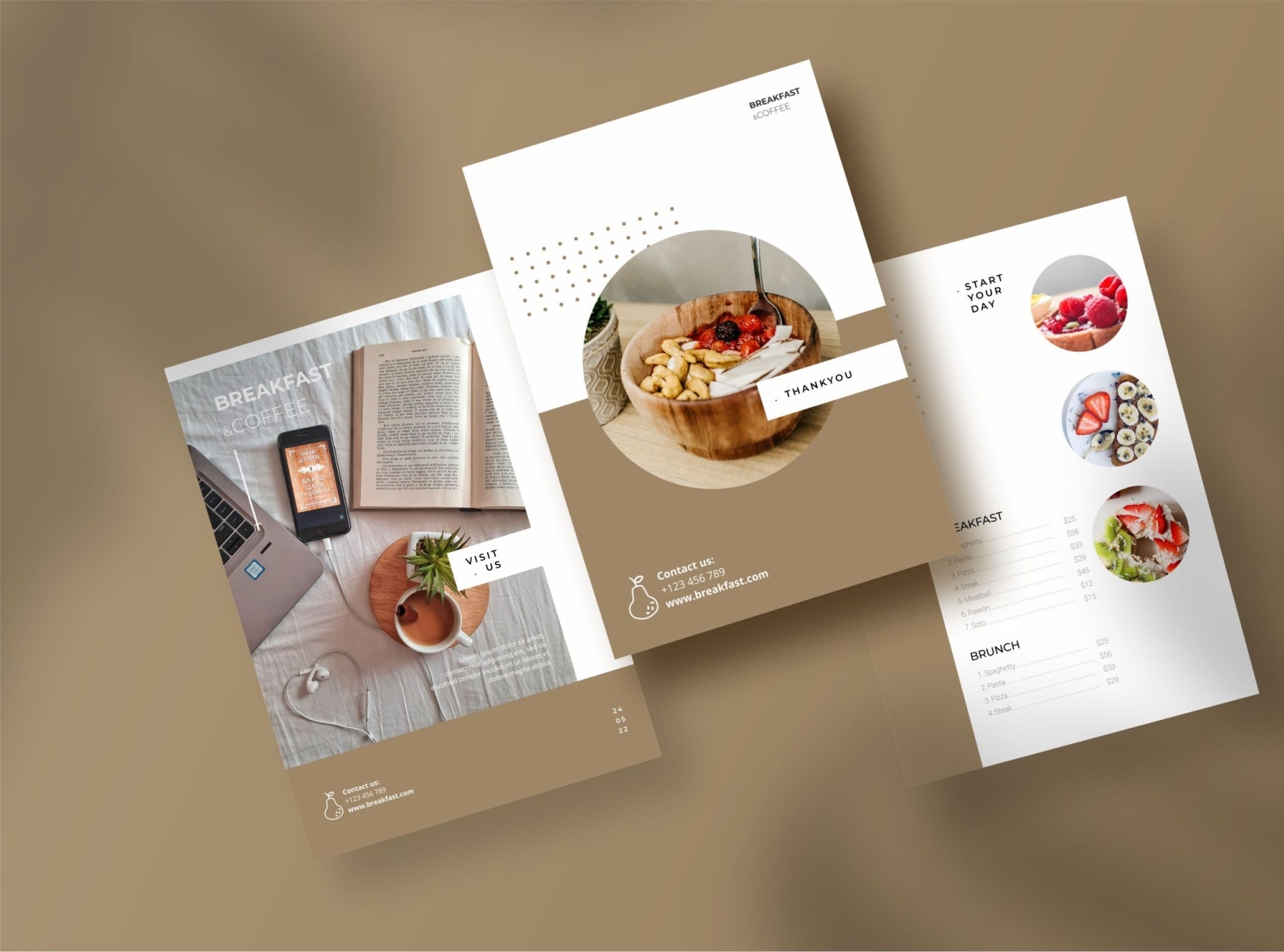 Minimalist Menu Book by AM Studio on Dribbble