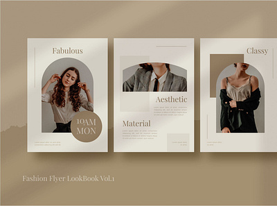 Fashion Flyer Lookbook branding flayer graphic design lookbook poster template
