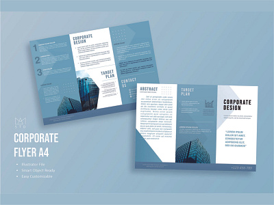 Corporate Flyer branding company corporate graphic design template