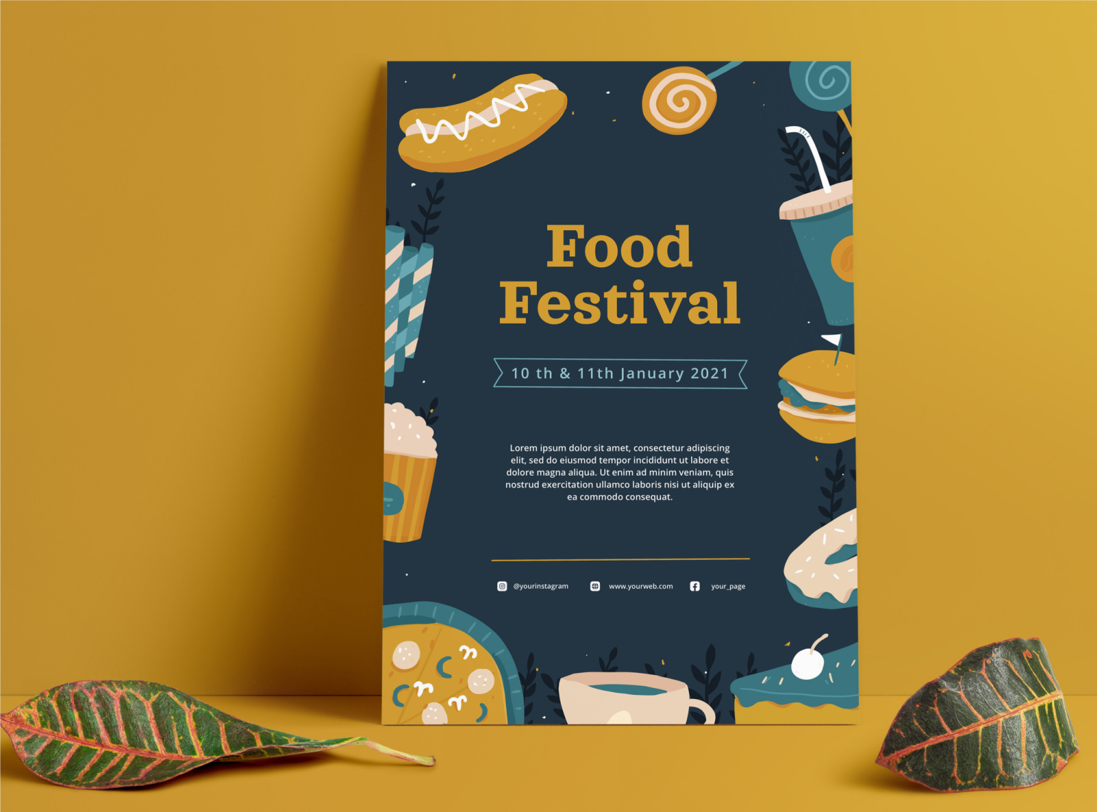 food event poster design