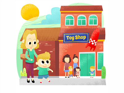 Toy Shop book character children children book illustration cute illustration kids story book